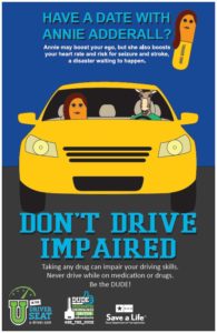 Annie Adderall "Don't Drive Impaired" poster.